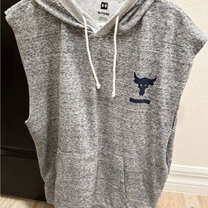 Under Armour Heather Gray Sleeveless Hoodie